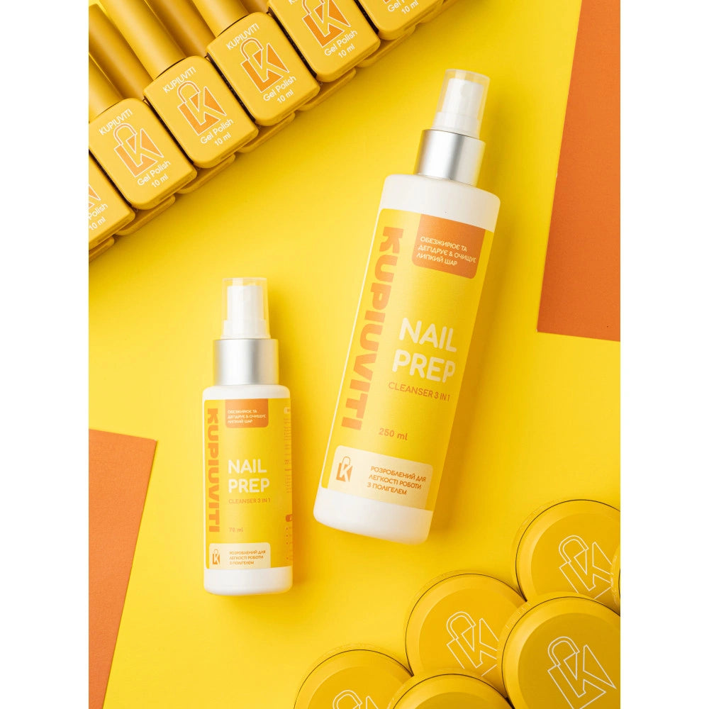 Nail Prep KUPIUVITI 3-in-1, 250 мл