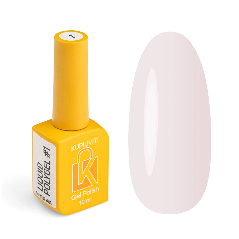 Течен полигел KUPIUVITI Liquid Polygel №001, 10 мл