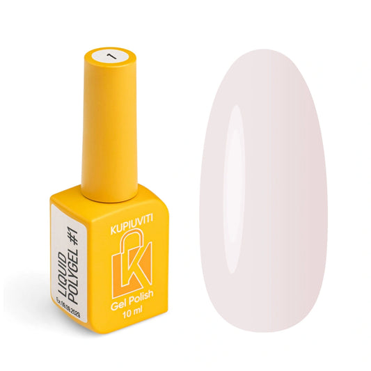 Течен полигел KUPIUVITI Liquid Polygel №001, 10 мл