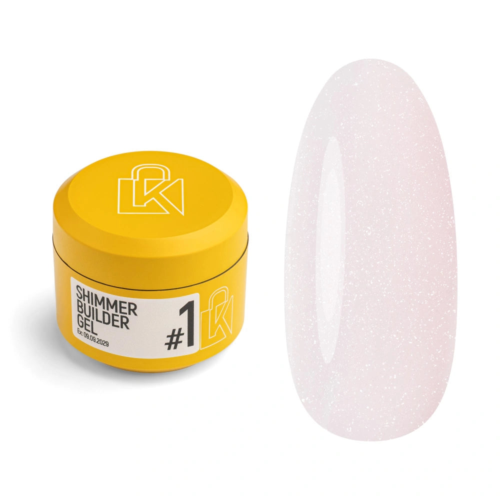 Гел за изграждане KUPIUVITI Shimmer Builder Gel №01, 30 мл
