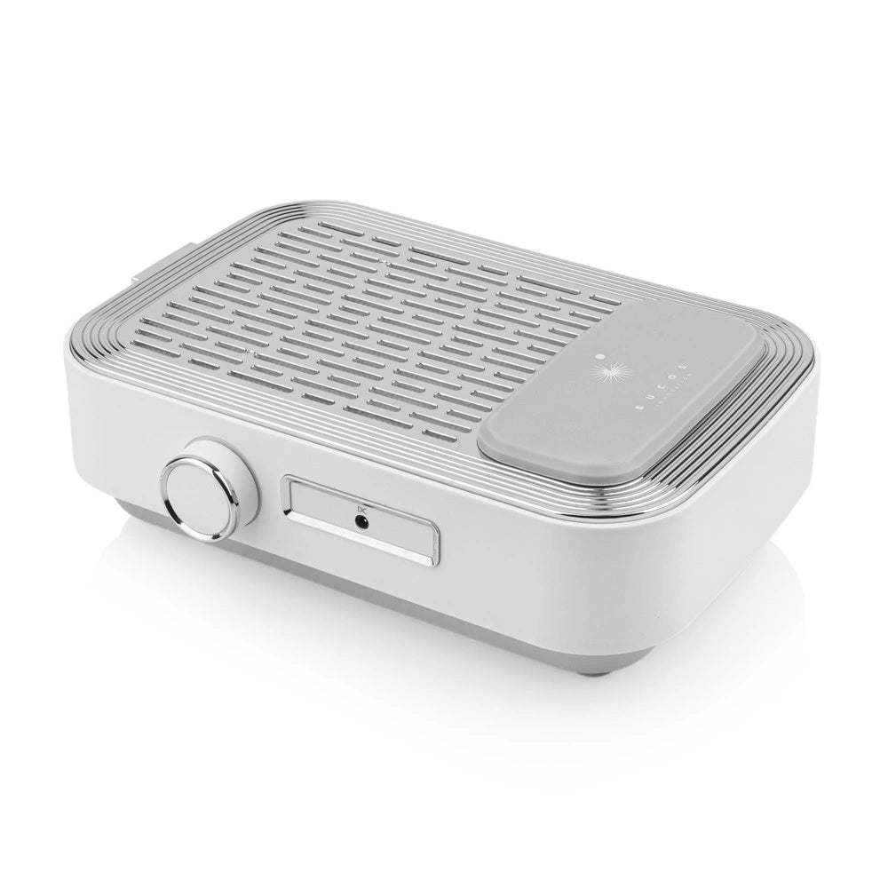 Прахоуловител за маникюр Bucos Cyclone V3-B WHITE с НЕРА филтър и акумулатор 100W